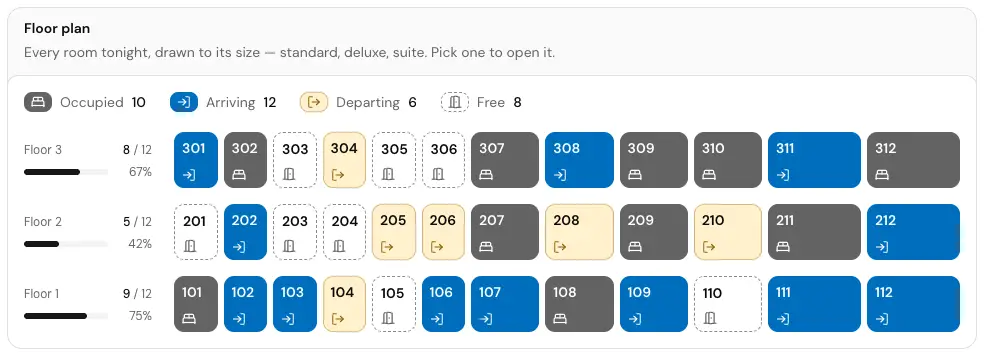 The Floor plan card